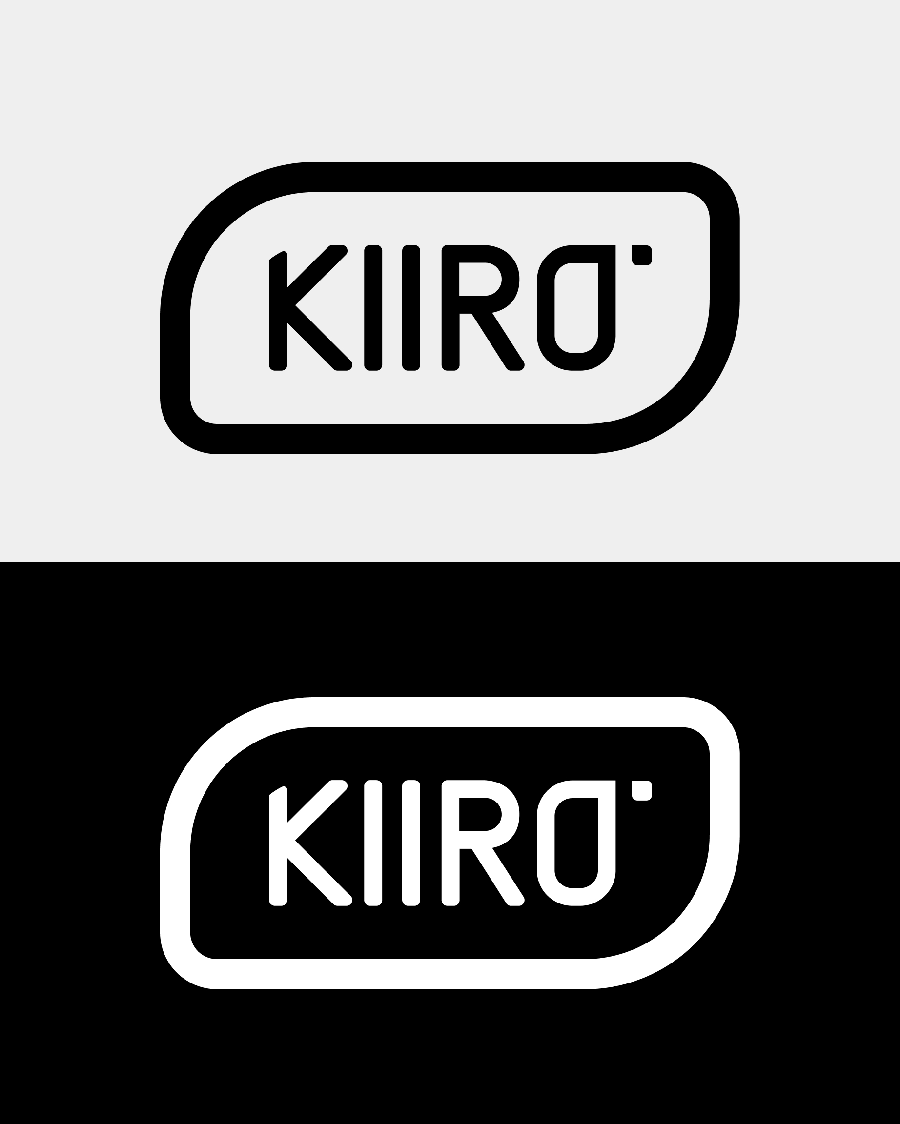 Kiiroo logo in black and white versions